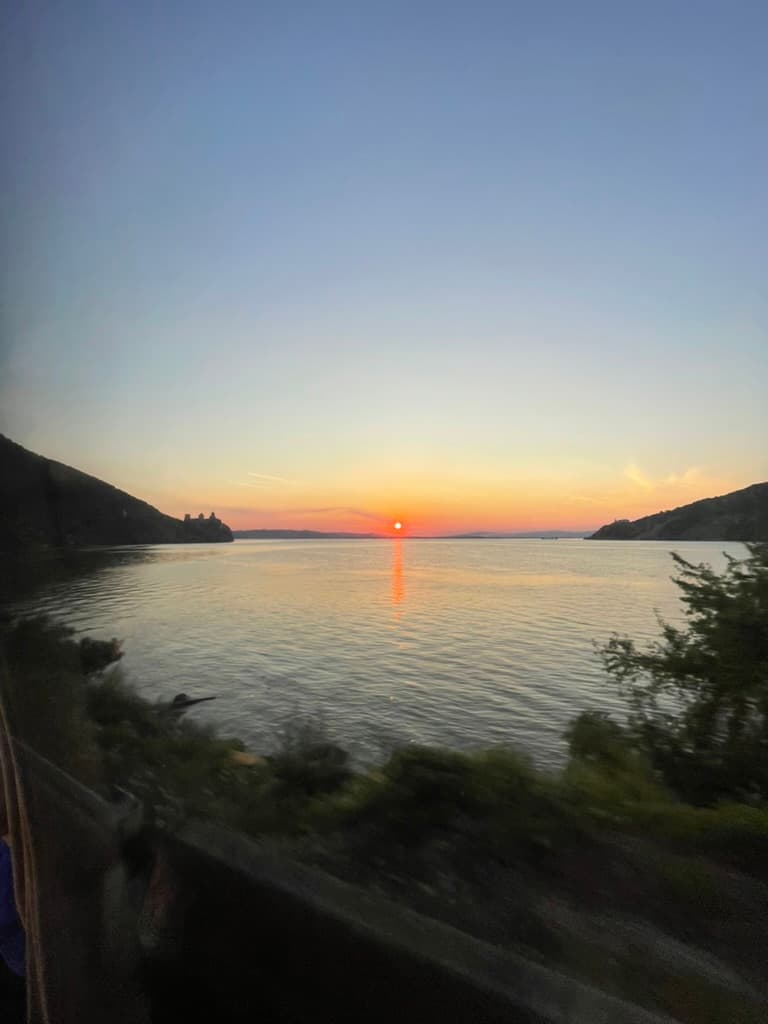 Coastal sunset vista