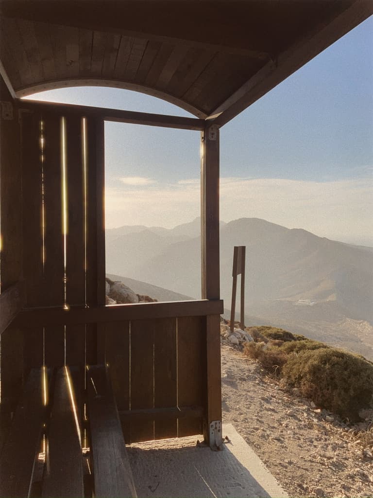 Mountain refuge view